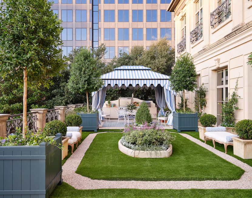 Lambert Landscape Company, located in Dallas, designed the upper and lower terraces at the...