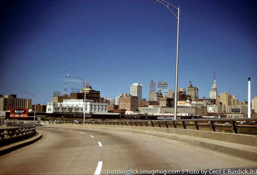  Coming into downtown Dallas off Stemmons in 1961