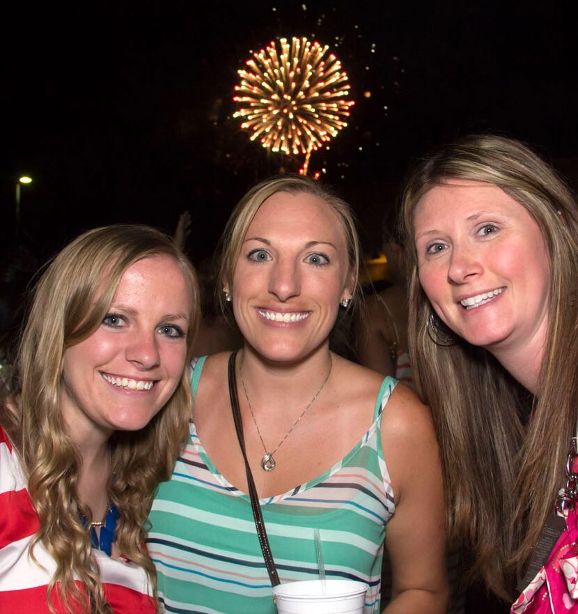 AND IN PHOTO BOMBS ... Jeanette Ackeer, Nicole Acker and Megan O'Dell had a great view of...