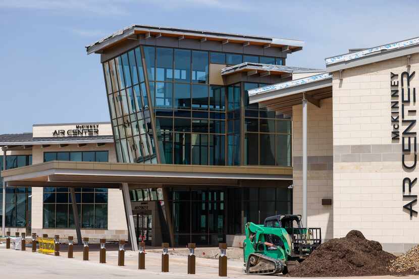 The expansion of McKinney National Airport remained under construction on Thursday, July 20,...