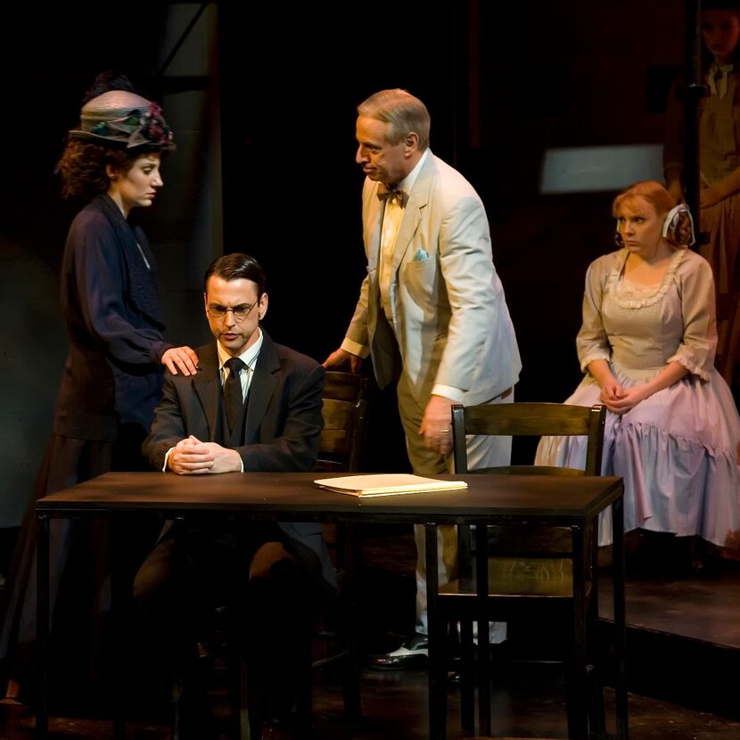 (from l-r) Jennifer Kuenzer, Donald Fowler, Mark Oristano and Megan Kelly Bates in 'Parade'...