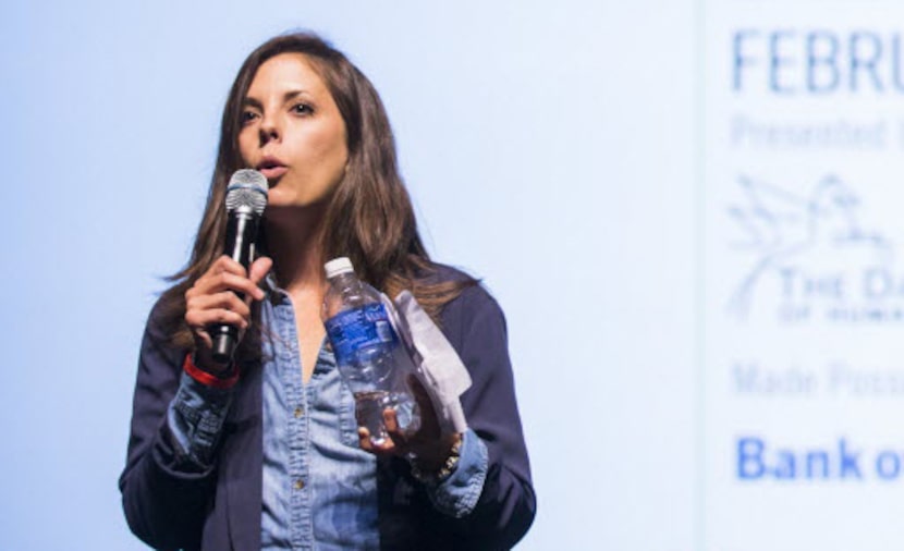 Lauren Smart hosting a panel at the Dallas Festival of Ideas in Dallas in 2016