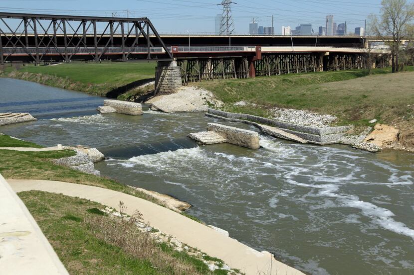 The view of Standing Wave at Santa Fe Trestle Trail, in Dallas on March 29, 2014. (Kye R....