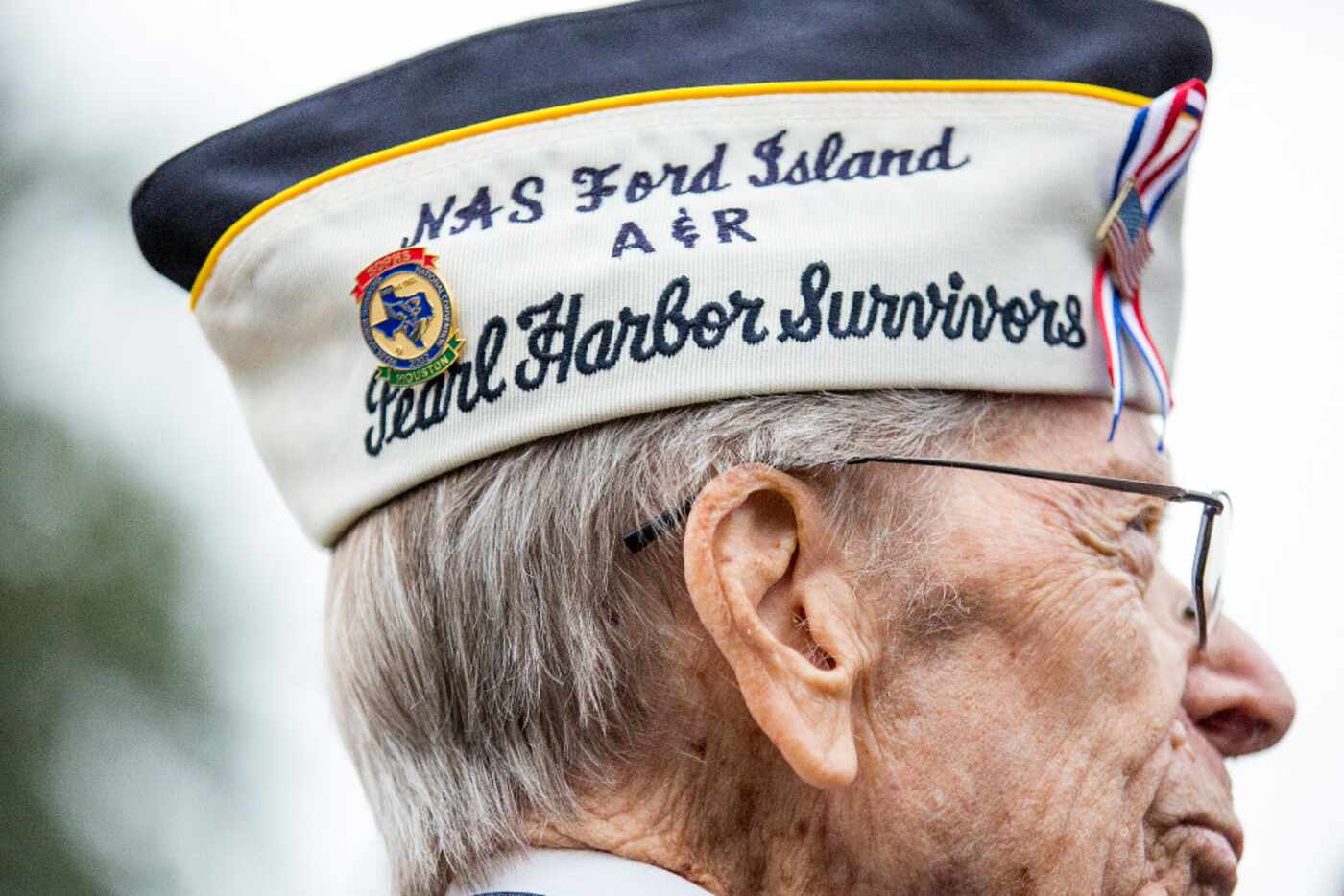 Pearl Harbor veteran Aaron Cook, 94, of Houston, who was at Ford Island during the attack,...