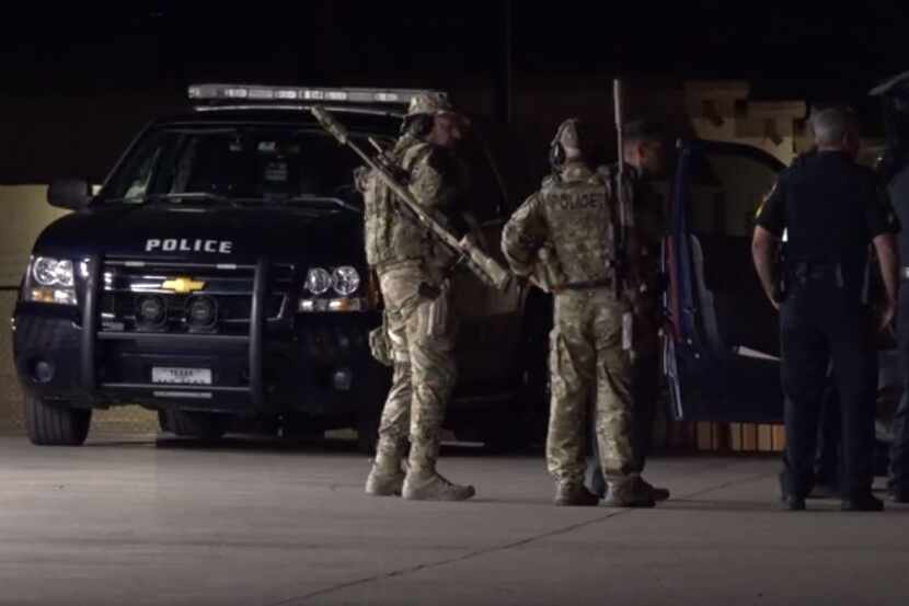 SWAT officers were called to the scene of a standoff in Richland Hills overnight Wednesday.