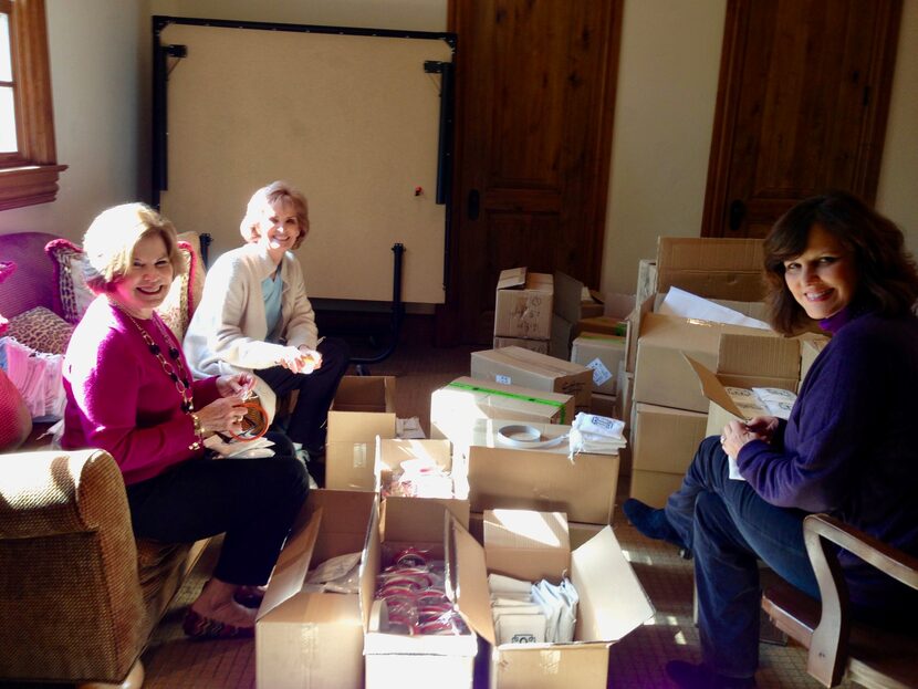 From left: Janie Cooke's mother, Jane Dunne, Caroline Nix's mother, Josie Heath, and their...