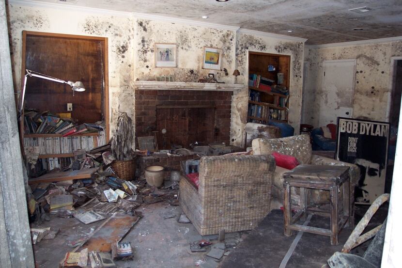 The living room of our home in the 5600 block of Marcia Ave in New Orleans in October 2005....