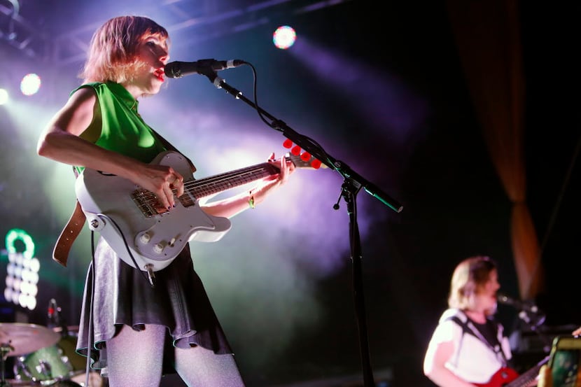 Carrie Brownstein and  Sleater-Kinney performed at the Grenada Theatre on Thursday.