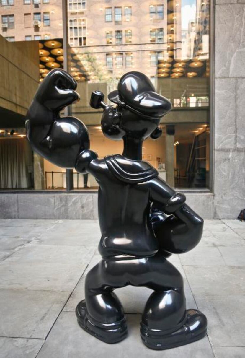 
Sculptures like Popeye were hard to fit inside the Whitney space in terms of weight, size...