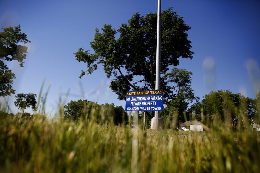  On Bank Street, behind Fair Park, some land that CLEARLY belongs to the State Fair of Texas...