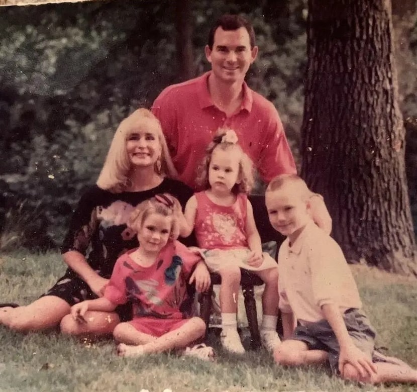 Dallas Cowboys defensive coordinator Mike Zimmer is pictured with his family, wife Vikki,...