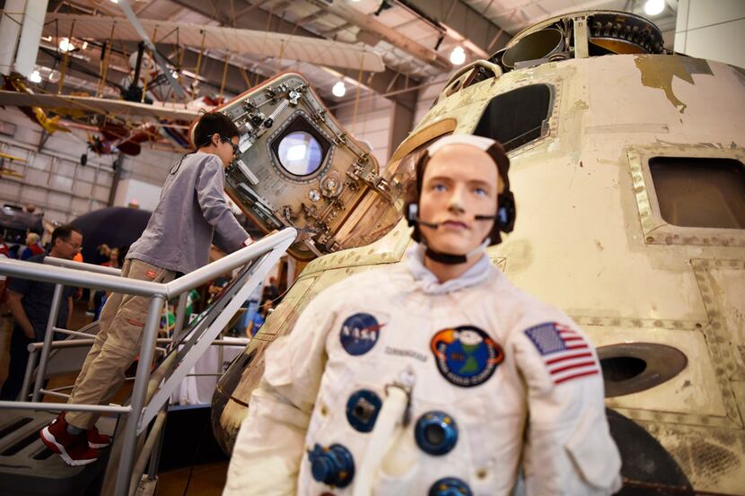 The Frontiers of Flight Museum collection includes the Apollo 7 Command Module. 