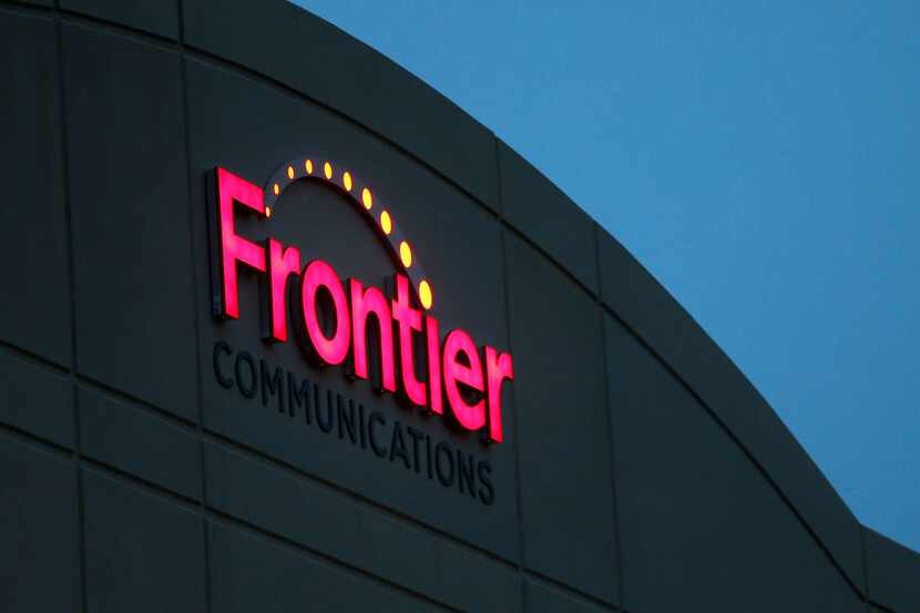 A Frontier Communications is seen on the building at 805 Central Expressway South in Allenon...