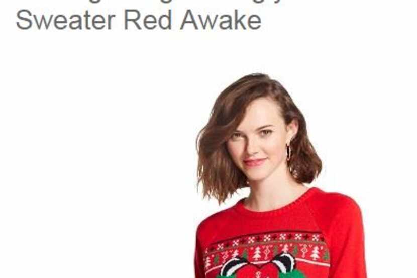  One of 21 women's ugly Christmas sweaters on Target.com.