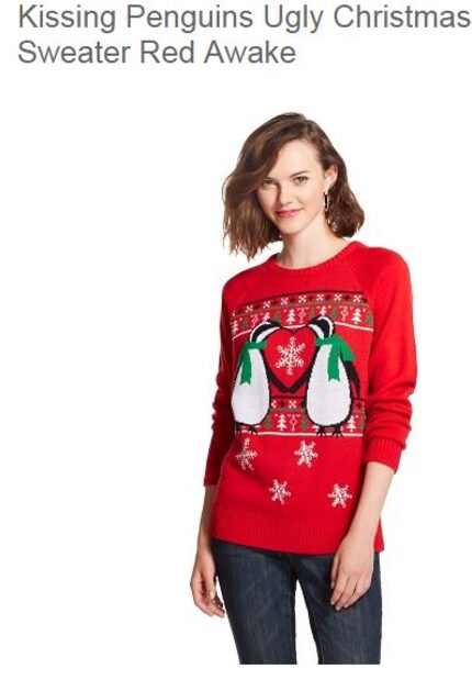  One of 21 women's ugly Christmas sweaters on Target.com.