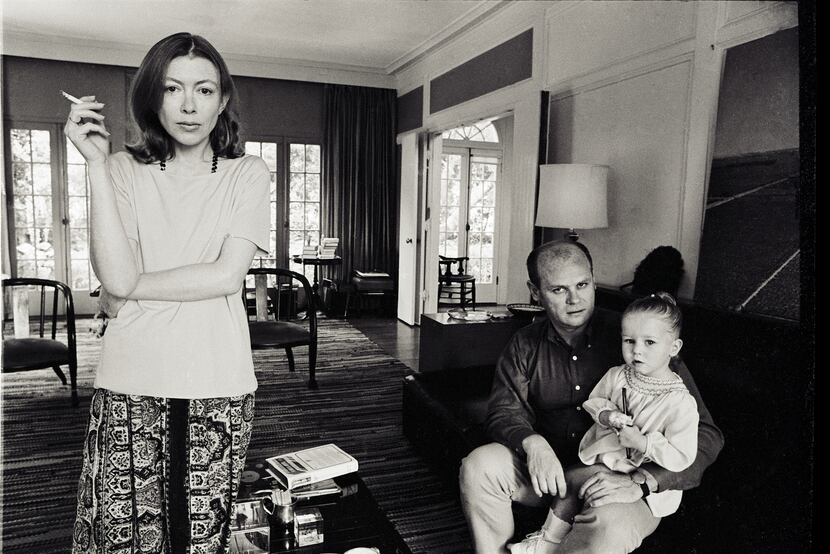 Joan Didion, husband John Gregory Dunne and daughter Quintana Roo Dunne are pictured in Joan...