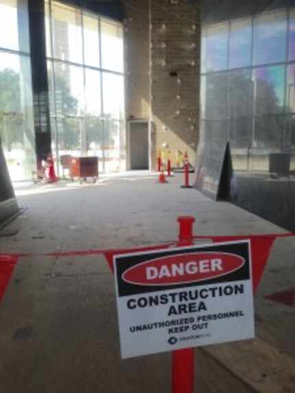  Lower levels of the office tower have been gutted for construction of a new restaurant....