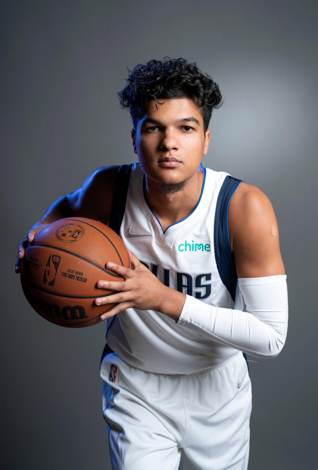 Dallas Mavericks guard Tyrell Terry (1) poses for a portrait during the Dallas Mavericks...