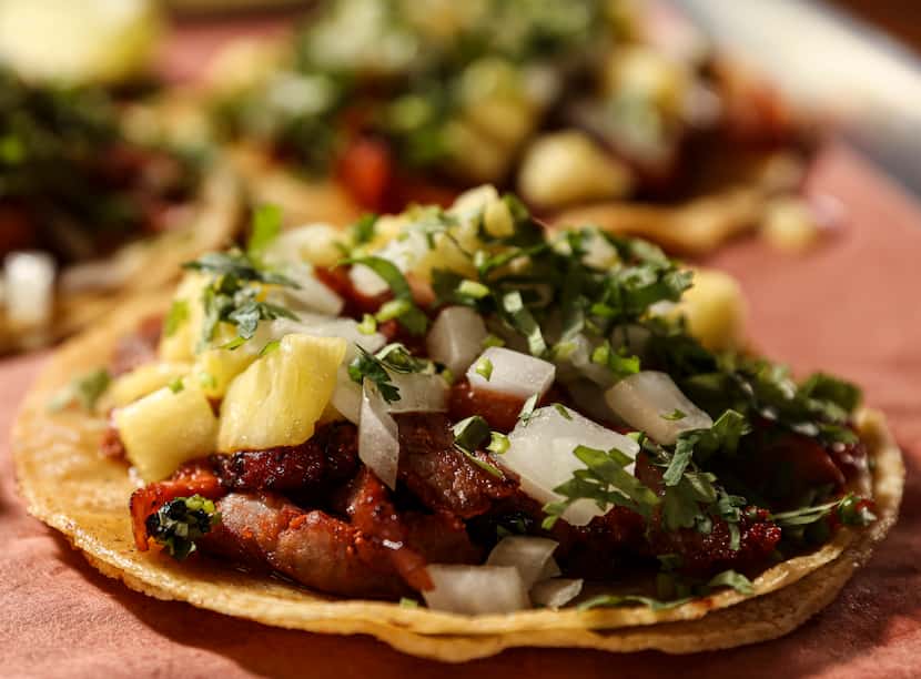 El Taco H's co-owners are most proud of the tacos al pastor made with pork and pineapple.