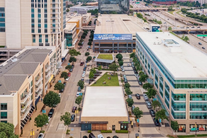 The Shops at Park Lane is located across U.S. Highway 75 from NorthPark Center mall.