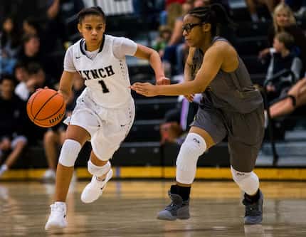 Bishop Lynch and five-star recruit Endyia Rogers (left) will host Plano Prestonwood...
