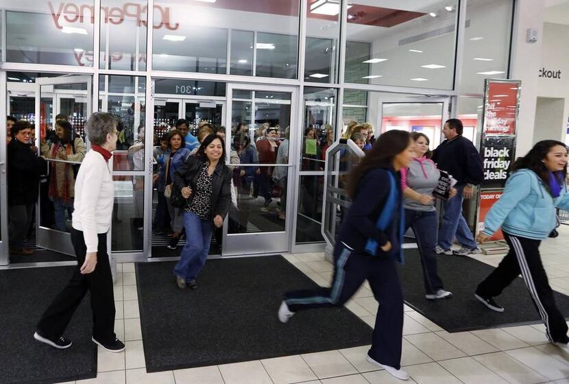 Dallas Morning News file photo of shopping on Black Friday.
