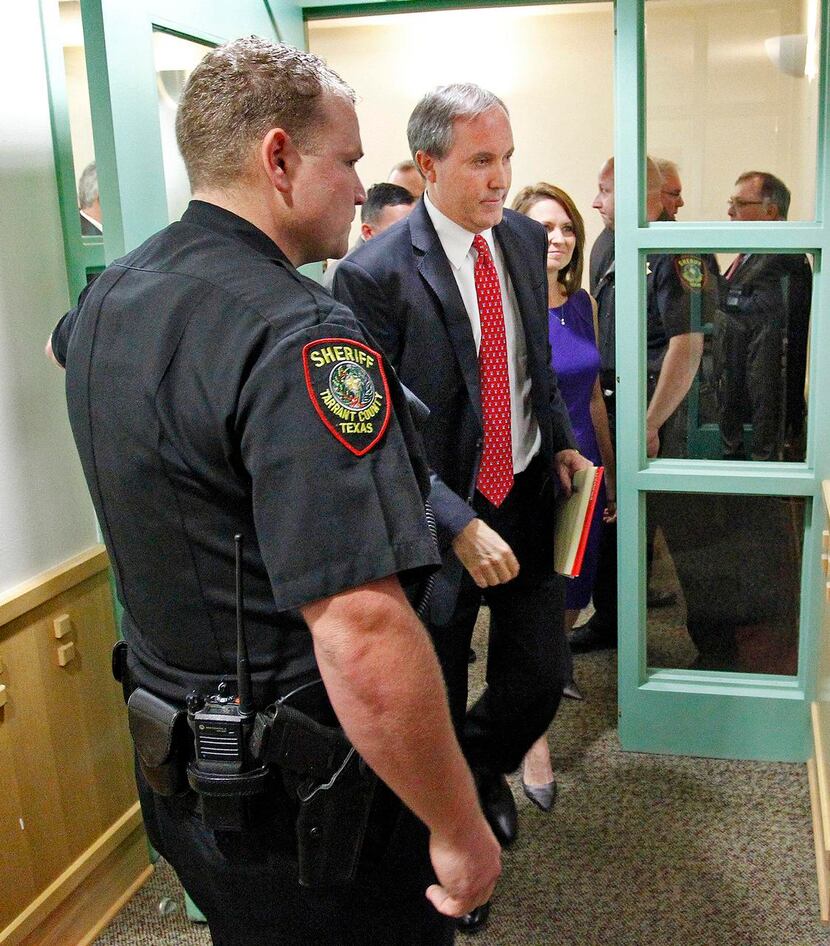 
Ken Paxton requested that all future proceedings be held in Collin County, where the case...