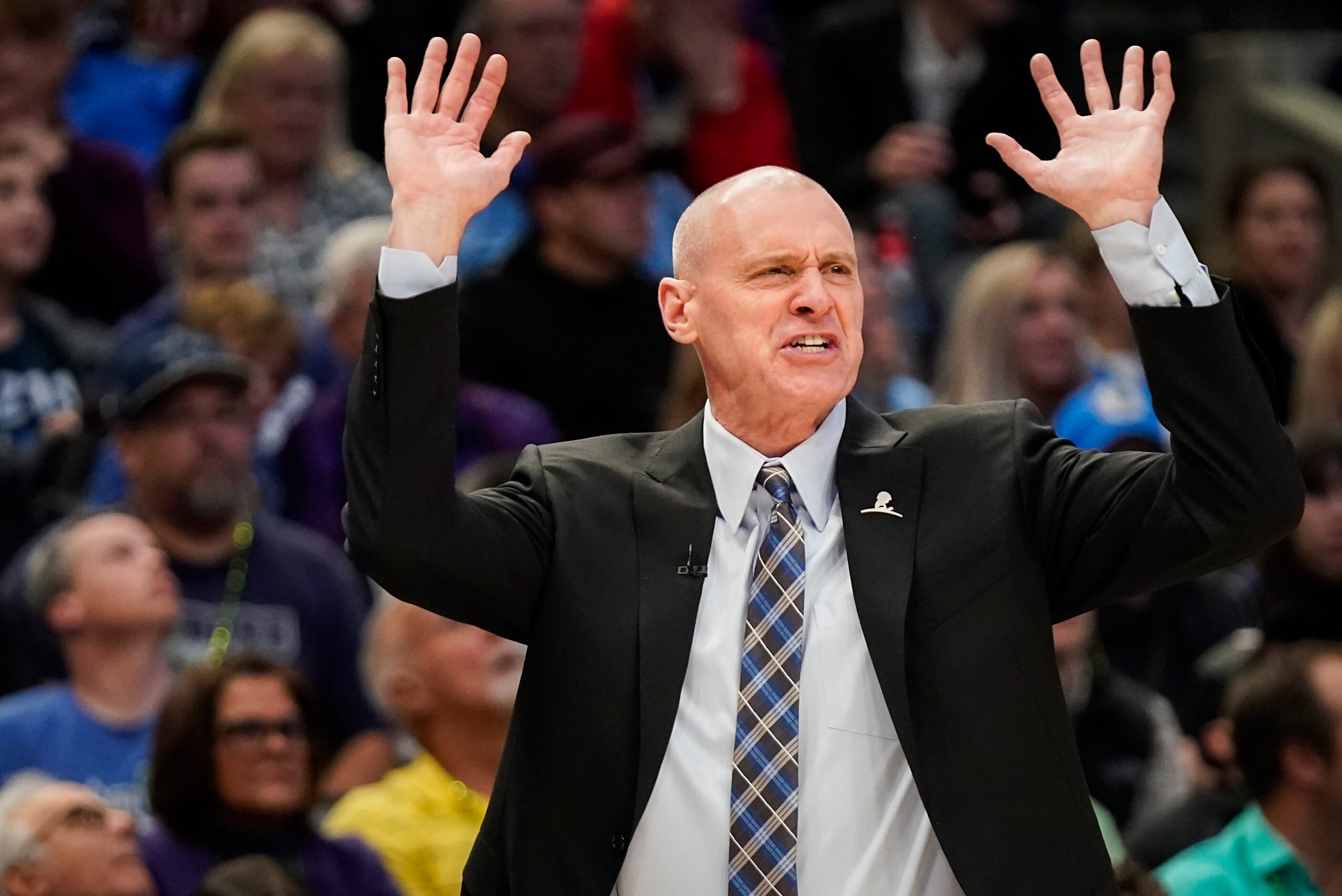 Dallas Mavericks head coach Rick Carlisle reacts after being called for a technical foul...