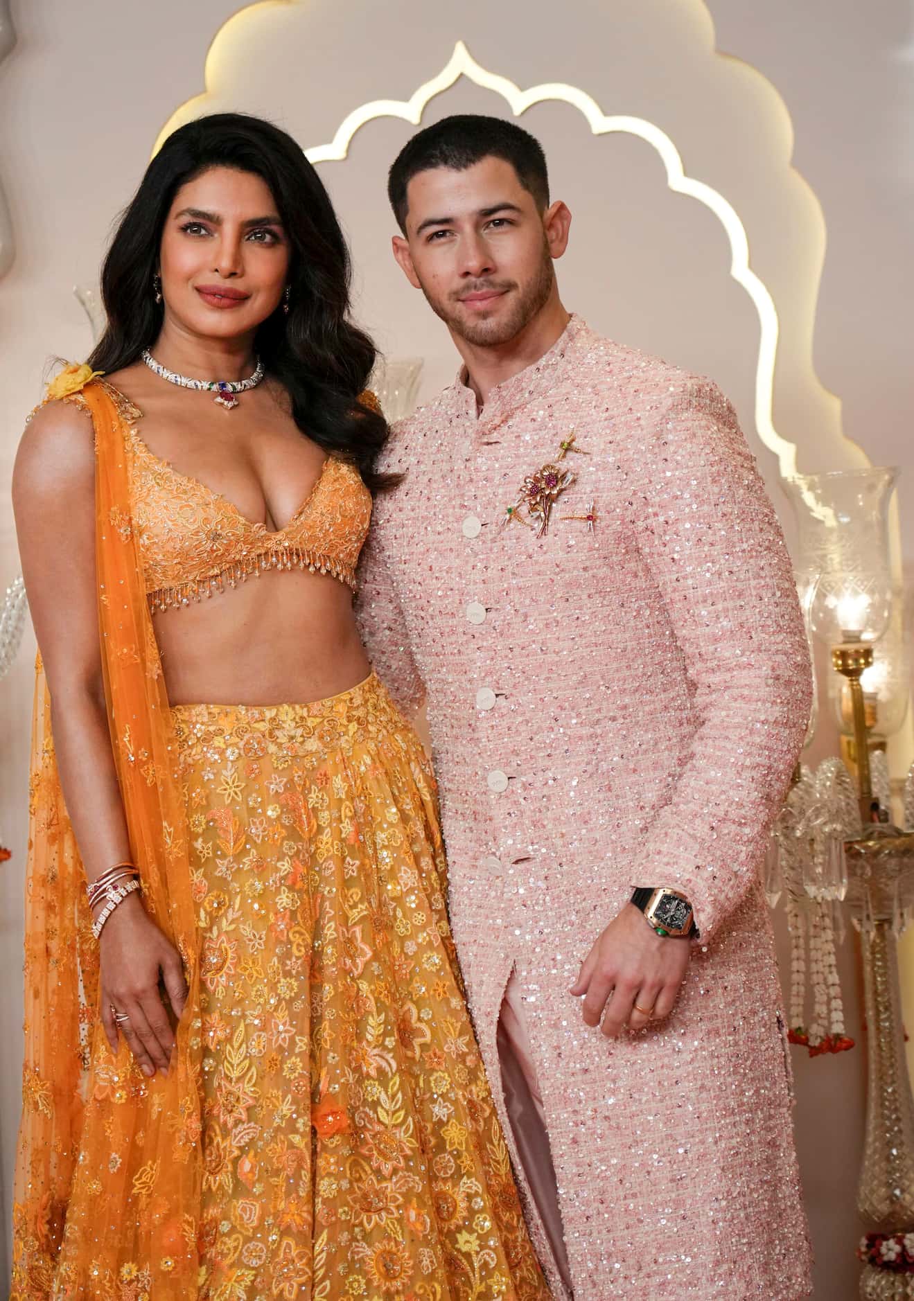 Bollywood actor Priyanka Chopra  her husband American pop star Nick Jonas 