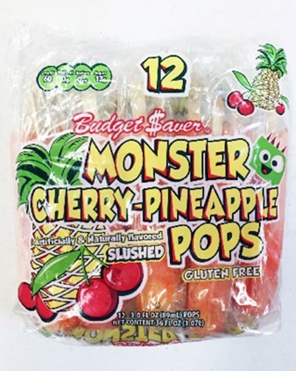 These ice pops produced in West Virginia and sold in Texas are under a voluntary recall...