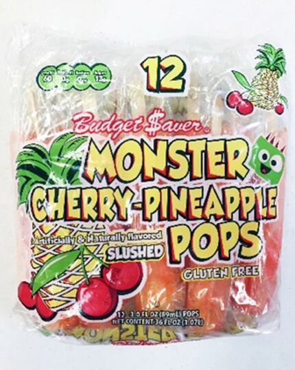These ice pops produced in West Virginia and sold in Texas are under a voluntary recall...