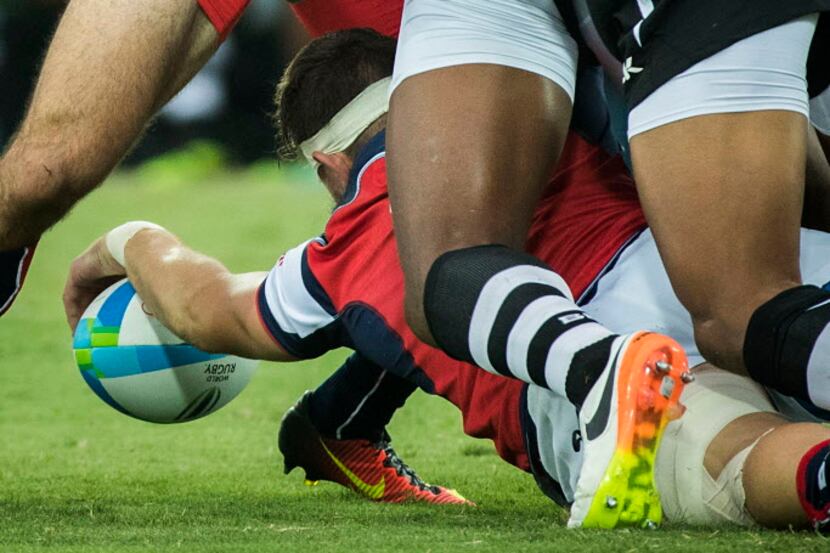 U.S. and Fiji compete in a rugby match in the 2016 Olympics in Rio de Janeiro. Professional...