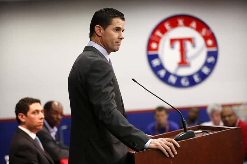 Former Texas Rangers infielder Michael Young looks to his wife and kids and speaks of their...