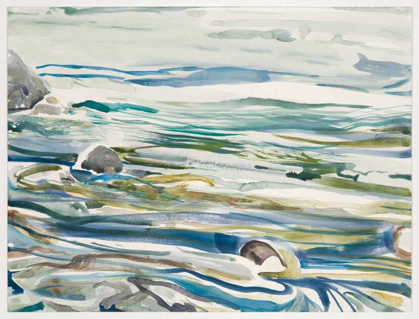 Lilian Garcia-Roig, Zen Series: Strokes, watercolor and gouache on watercolor paper, 18 x 24...