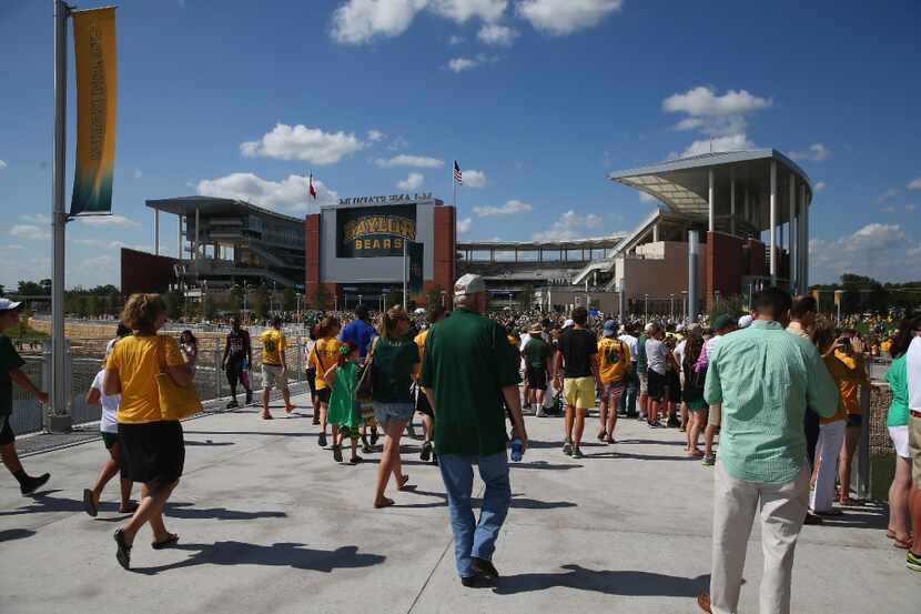 WACO, TX - AUGUST 31:  A general view of McLane Stadium before a game between the Southern...