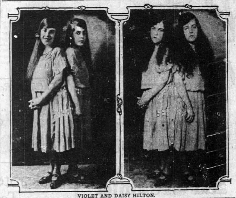 1924: Souvenir photo of the sisters, sold at the Texas State Fair.