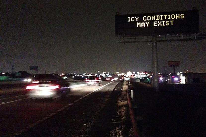 An electronic sign on Highway 67 near the Cockrell Hill Road exit in Duncanville warned...