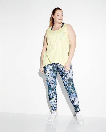 Nanette Lepore Play Plus solid workout tank and the Nanette Lepore Play Plus wide-waist...