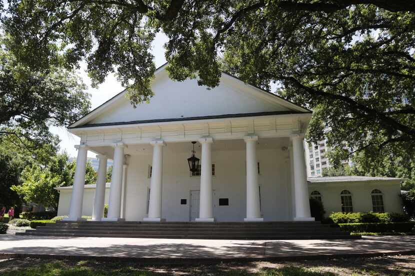 Arlington Hall is a replica of Robert E. Lee's home in Virginia.