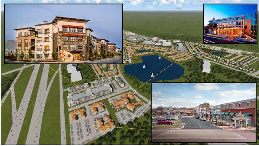  A shopping center, hotels and office campus is included in the 270-acre development plan....