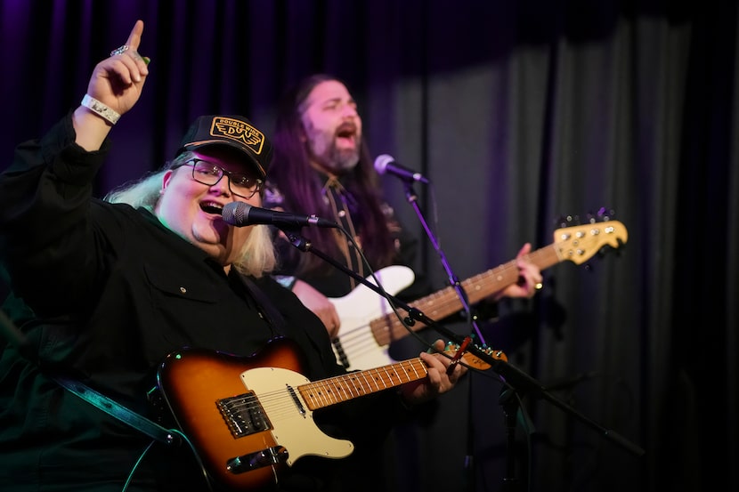 Joshua Ray Walker performs during his "Tonight Show" watch party  at Double Wide on Tuesday,...