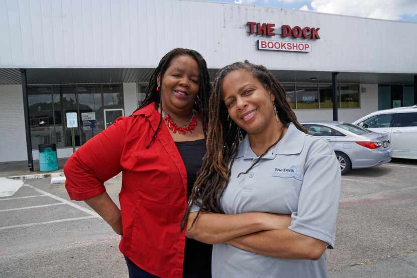 The Dock Bookshop owners Donya (left) and Donna Craddock at the store in Fort Worth, Texas...