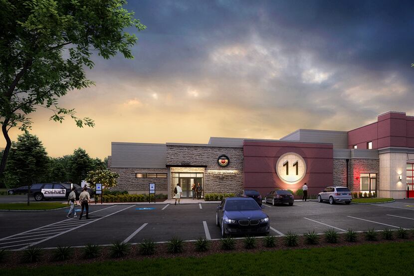 A rendering shows the eleventh McKinney fire station.