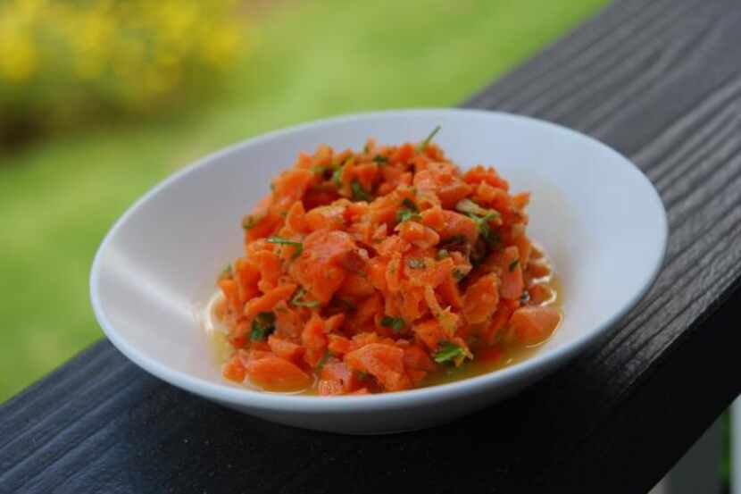 
Sweet and savory blend well in a carrot salad.

