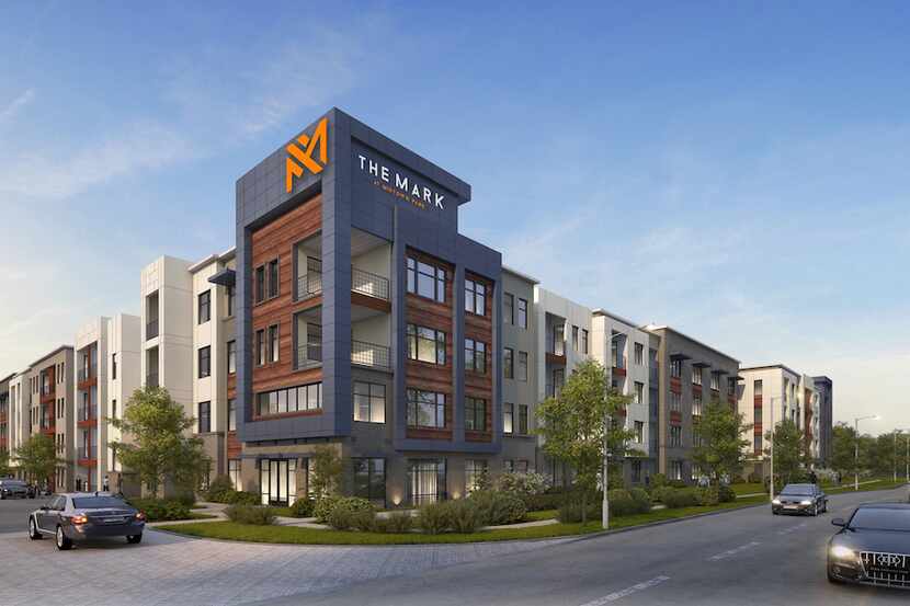  The new Mark at Midtown Park apartments are being built on North Central Expressway just...