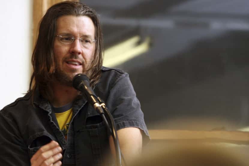 David Foster Wallace at the Strand bookstore in New York, Jan. 11, 2006.
