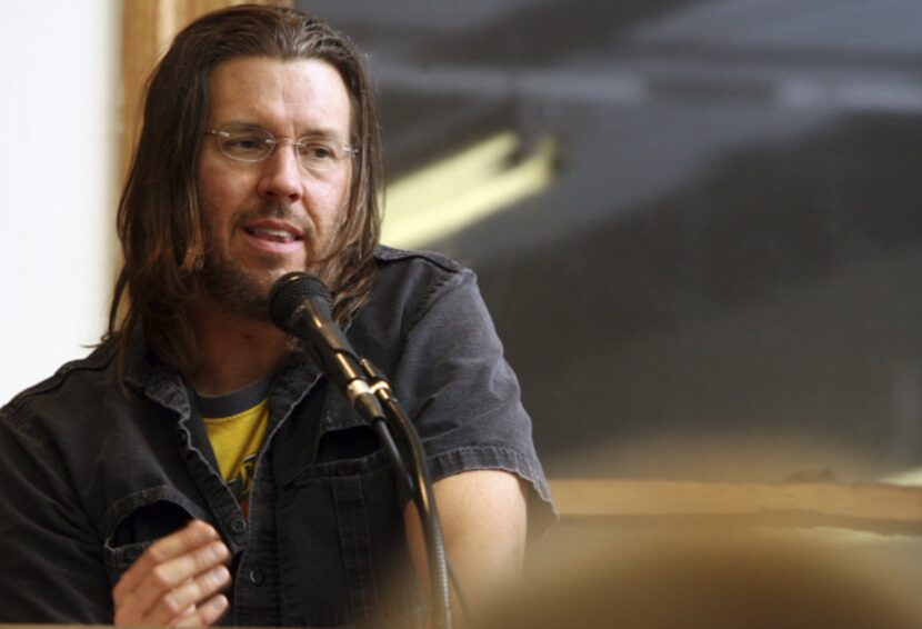 David Foster Wallace at the Strand bookstore in New York, Jan. 11, 2006.