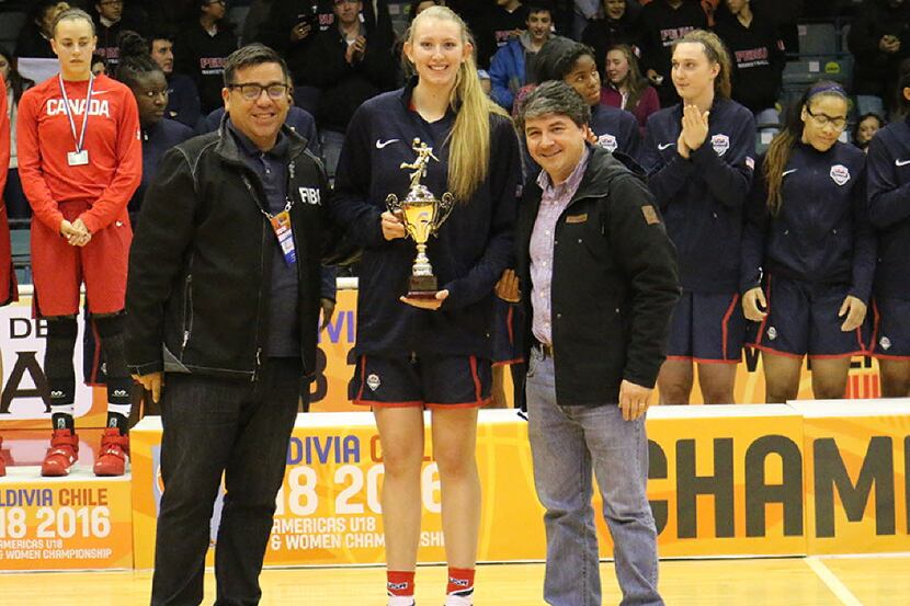 Lauren Cox from Flower Mound was named the MVP of the FIBA Americas U18 Championship on July...