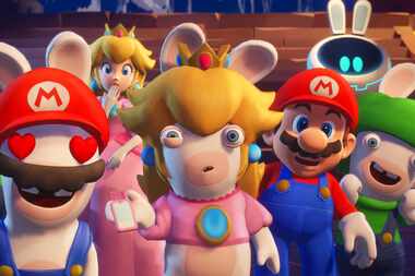 An image from the video game "Mario + Rabbids: Sparks of Hope" on the Nintendo Switch.