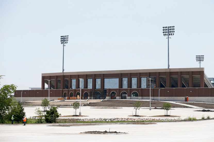 Construction continued Friday at McKinney ISD Stadium in McKinney on Friday. Excessive...